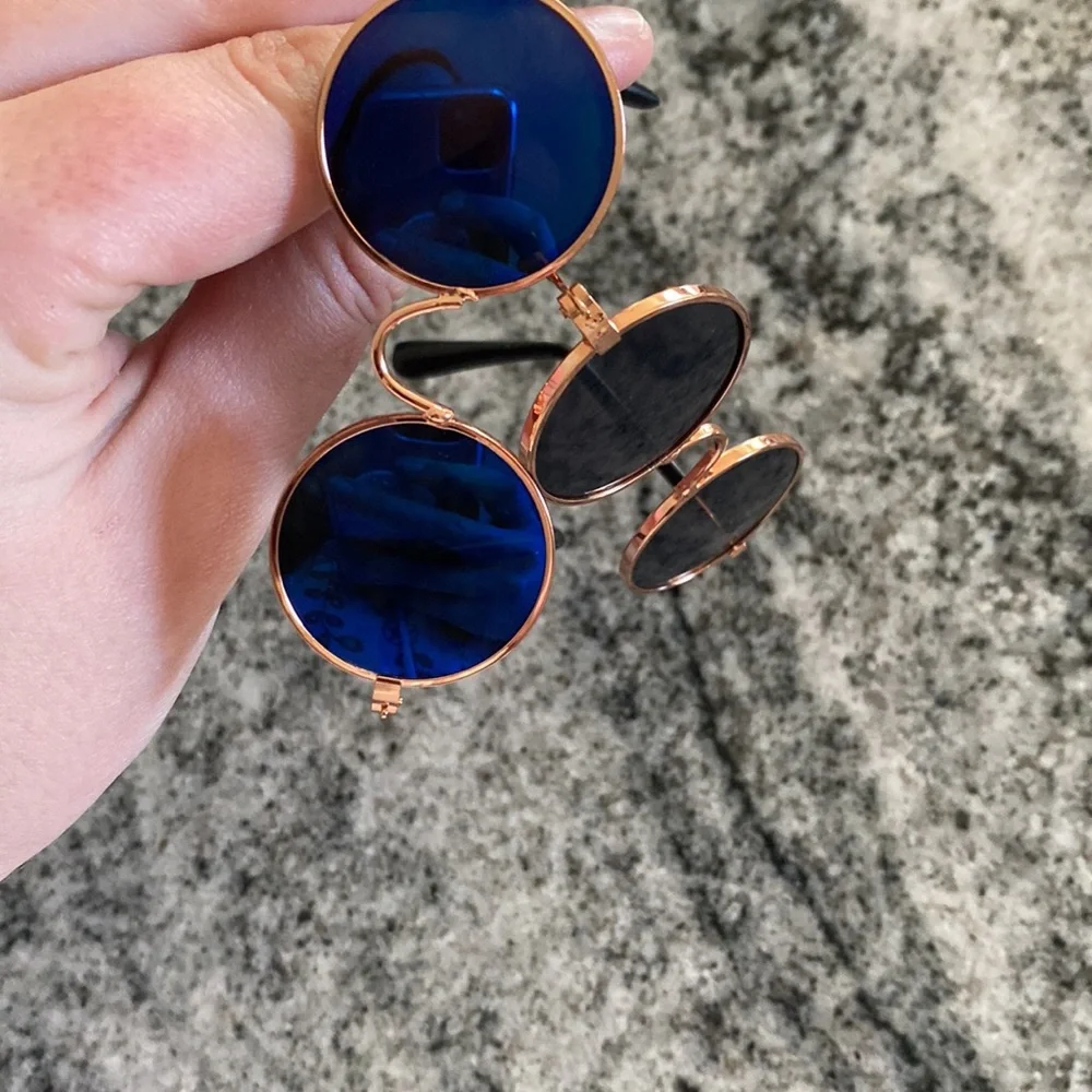 Two pair of mini cat sunglasses